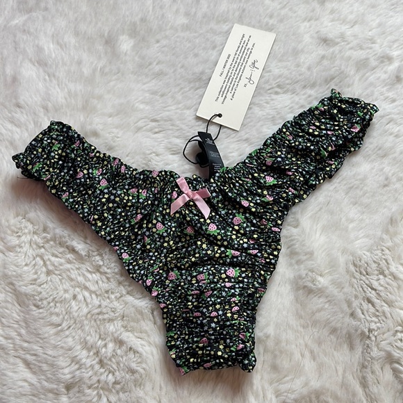 For Love And Lemons Other - NWT For Love & Lemons Strawberry Thong - SIZE: S
